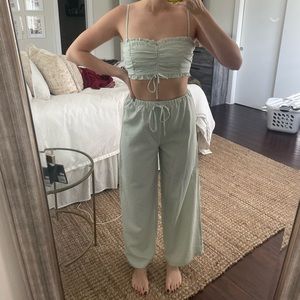 Princess polly seersucker two piece set